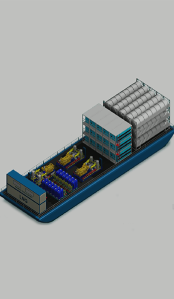 Illustration of a portable LNG solution for the energy industry.